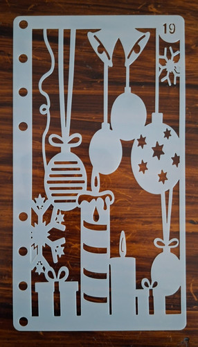 Christmas stencil 5cm x - christmas,