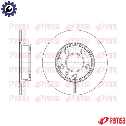 Brake disc 6767 for - disc, 6767.10