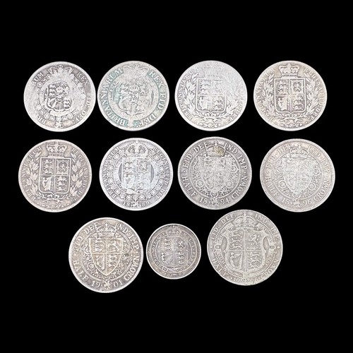 Silver coins half crowns - coins*,