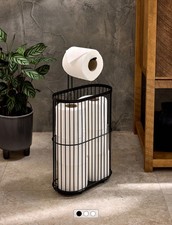 Black Wire Toilet Roll Holder Storage By Next