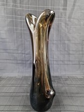 Vintage MCM Swung Glass Vase