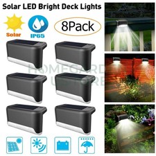 8X Solar Deck Lights Outdoor