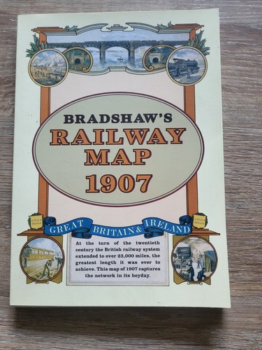 Bradshaw railway folded map - folded,