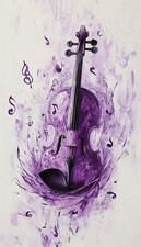 Canvas Art Abstract Purple