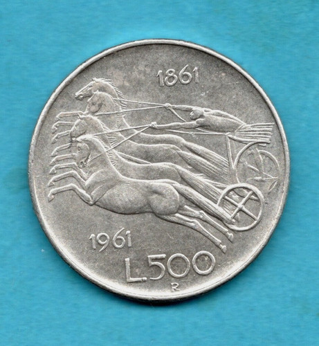 1961 italy 500 lire - 1961, silver