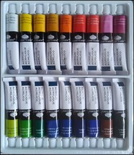 Acrylic Paint Large Tubes Set Painter Colour Color Pictures Kit 18 x 21ml