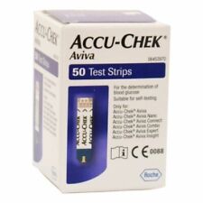 Accu-Chek Aviva Test Strips  Blood Glucose Pack of 50  Diabetes  31.08.2026