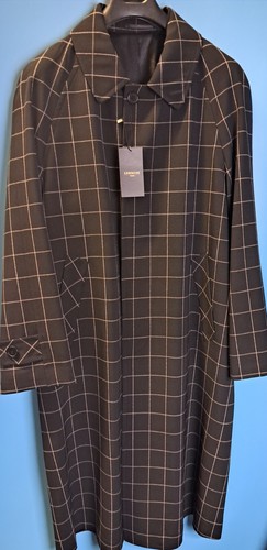 Black and white check - black, long