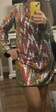 H&M Sequin Beaded Mini Dress