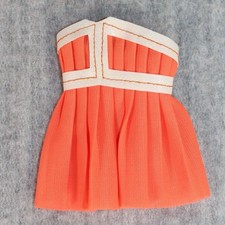 BARBIE FRANCIE MATTEL Doll No Bangs Orange Swimsuit Dress Vintage 1970s DAMAGED