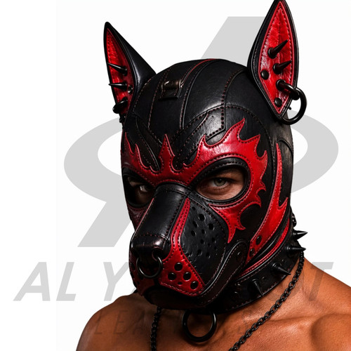 Handcrafted leather puppy hood - handcrafted,