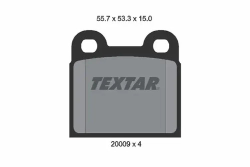 Brake pads 2000906 textar for - brake,