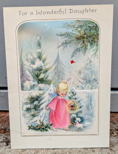 Vtg 1960 angel - vtg, lamb