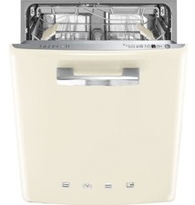 Smeg Dishwasher Cream DIFABCR 60cm 50s Retro Style Built-In A Graded (CH-1538)