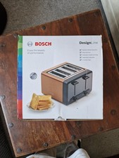 Bosch DesignLine Plus 4-Slice Toaster TAT4P449GB Copper, New Never Used
