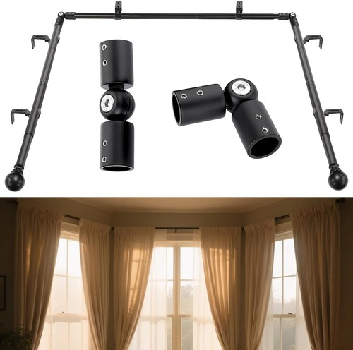 Bay window curtain pole - bay,