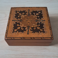 SORRENTO WARE ITALY SMALL WOOD BOX INLAY MARKETRY