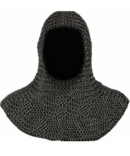 Chainmail coif uncoated 9mm - coif,