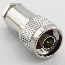 N Type Male Plug for RG58 RG223 LMR195, Clamp Type Compression Connector 
