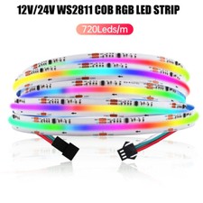 5-20m WS2811 COB RGB IC LED Strip Light Rope Addressable Dream Color Chasing DIY