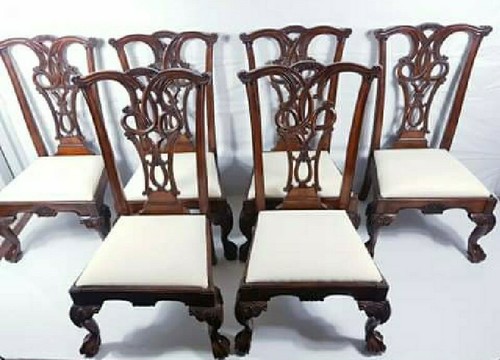 Set antique mahogany - of,