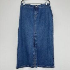 Vintage Old Navy Denim Maxi Skirt 100% Cotton Y2K 90s Bratz Doll Size 12