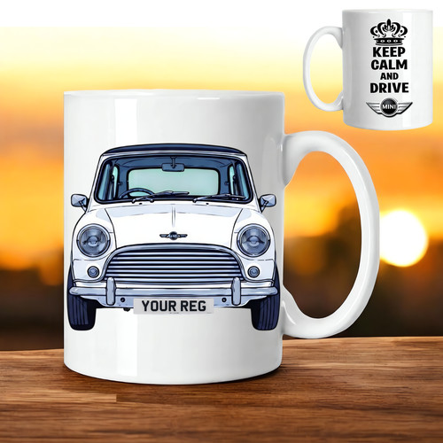 Personalised mini car mug - personalised,