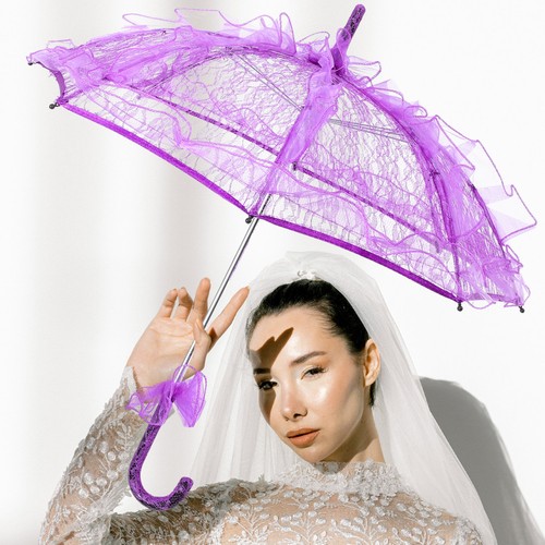 Vintage bridal umbrella - vintage,