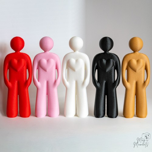Couple heart figurines man - figurines,