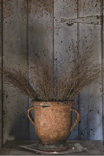 Antique handled preserves pot - handled,