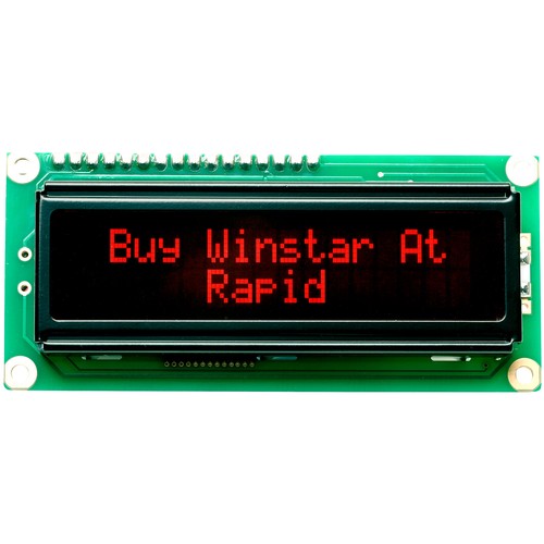 Winstar 16x2 lcd red - lcd,