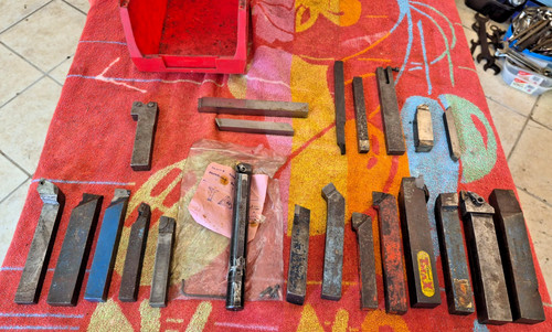 Joblot large heavy lathe - , tools