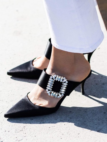 Roger vivier mules satin - vivier,