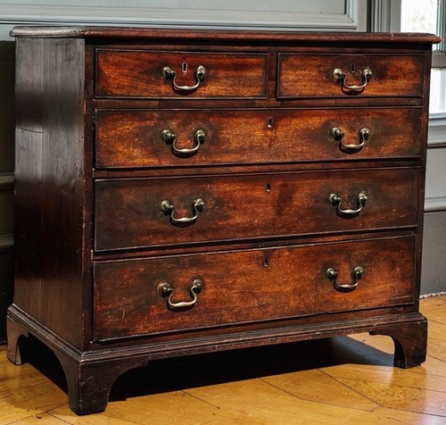 Early georgian mahogany chest - georgian,