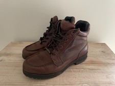 ROCKPORT - Brown Leather Boots MENS (7.5 UK) HydroShield Waterproof M3389