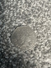 This is a rare 50 p coin from