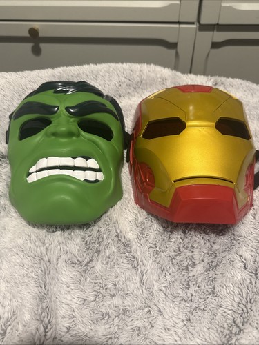 Hulk and iron man costume - iron, mask