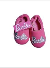 Girls Barbie Slippers Dark Pink EU Size 26/27 Elasticated Back. 1st class post.