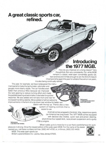 Vintage print mgb - print,