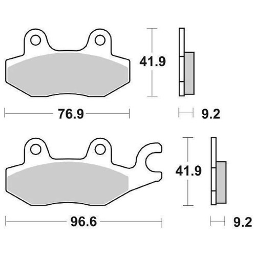 Brake pad set - 119hf, 119
