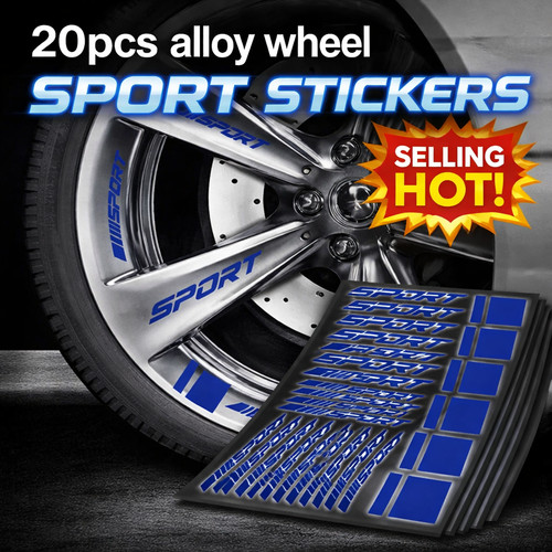 20x blue alloy - blue, rim