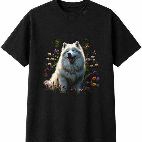 Botanical samoyed mens - samoyed, womens