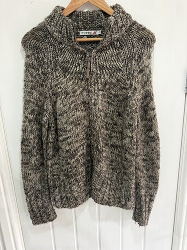 Poppy chunky knit zip - poppy,