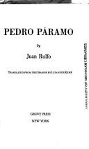 Pedro paramo paperback - pedro,