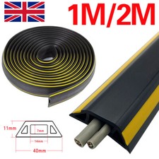 Floor Cable Protector, 1M/2M Floor Cord Covers, Rubber Wire Cover, Outdoor Floor