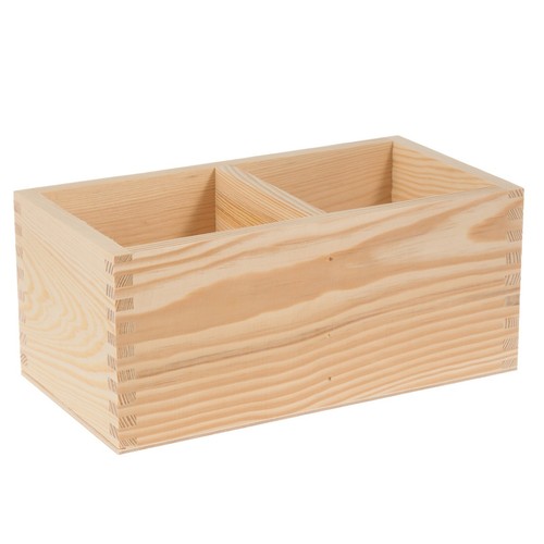 Wooden storage box beech - box,