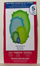 Spellbinders Nestabilities Dies - Labels Twenty-Five - 5 dies