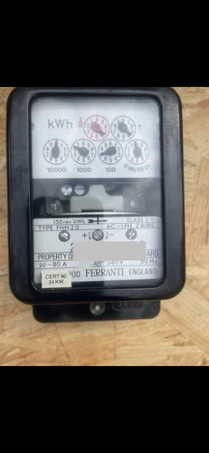 Vintage ferranti electricity - ferranti,