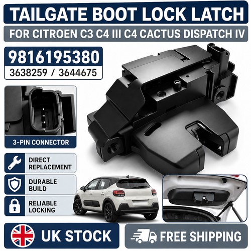 Tailgate boot lock 3644675 - lock,