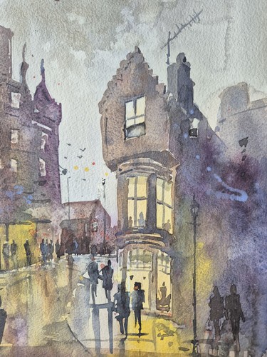 Edinburgh scotland watercolour - edinburgh,